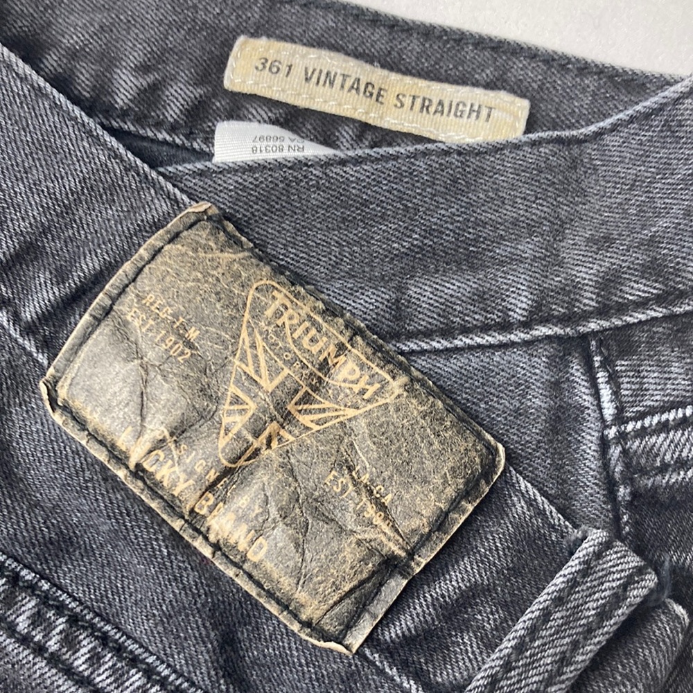 TRIUMPH MOTORCYCLES 361 STRAIGHT LUCKY BRAND MEN’S jeans 34 x 32
